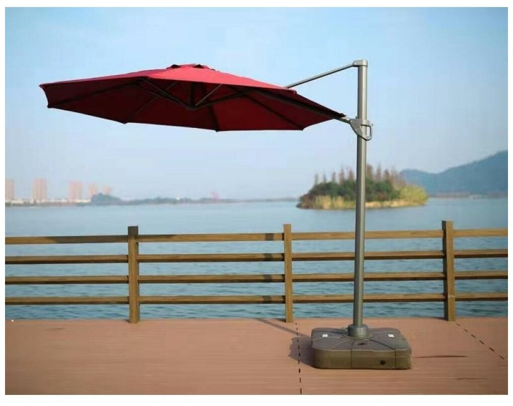 Зонт для кафе AFM-300DR-Bordo Afina