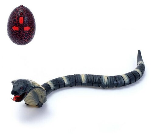 Змея радиоуправляемая Королевская кобра, работает от аккумулятора, микс. В упаковке: 1