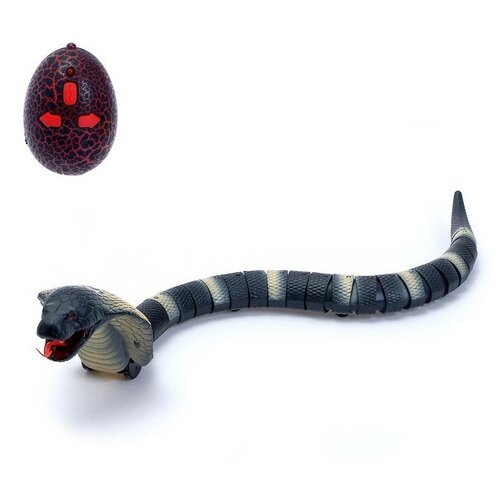Змея радиоуправляемая Королевская кобра, работает от аккумулятора, микс. В упаковке: 1