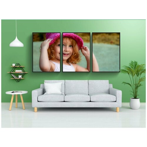 фото Набор модулных постеров для интерьера "девочка, детка, ребенок" 60x90 см. в тубусе, без рамки lotsprints