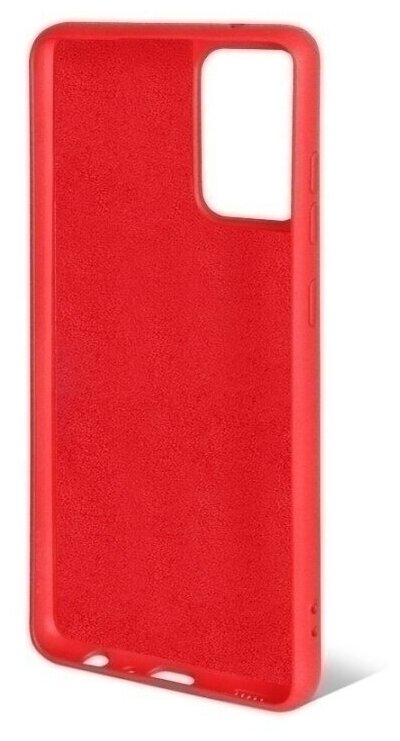 Чехол-накладка с микрофиброй для Samsung Galaxy A52 SM-A525F (red) DF - фото №7