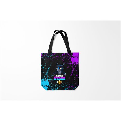 фото Сумка-шоппер / 40х40 см / геймерам / brawl stars b.s. mecha crow burnettie