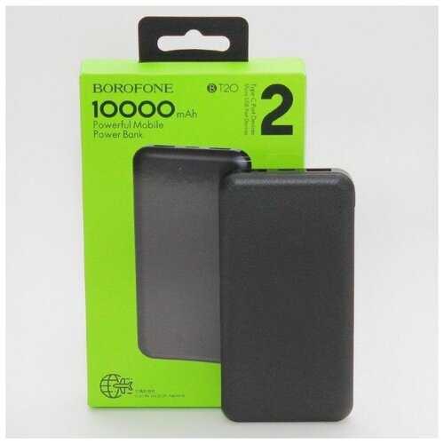 Внешний аккумулятор 10000 mAh BT20 BOROFONE черный 174600₽