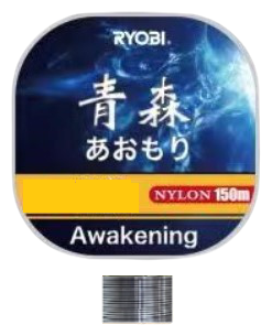 Ryobi, Леска Awakening, 150м, №1.2, 0.185мм, 2.9кг, №3, серая