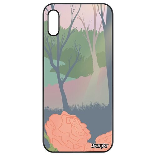 фото Качественный чехол для мобильного // honor 8a // "лесные розы" пейзаж лес, utaupia, цветной