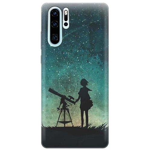 фото Ультратонкий силиконовый чехол-накладка для huawei p30 pro с принтом "загадай желание" gosso