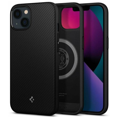 фото Чехол spigen core armor mag acs03556 для iphone 13 (black)