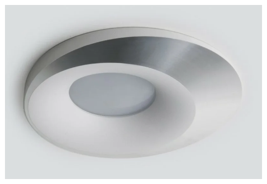 Встраиваемый точечный светильник с LED подсветкой Elektrostandard 124 MR16 белый/серебро