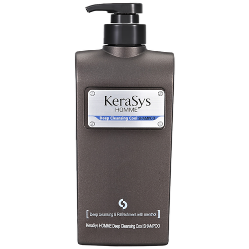 KeraSys Мужской шампунь Освежающий, Homme Deep Cleansing Cool Shampoo, 550 мл