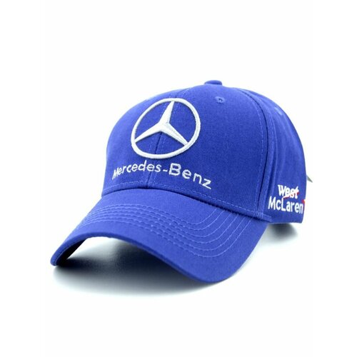 фото Бейсболка mercedes-benz для мужчин, размер 55/59, синий