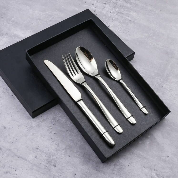 Stainless steel cutlery set столовые приборы 24