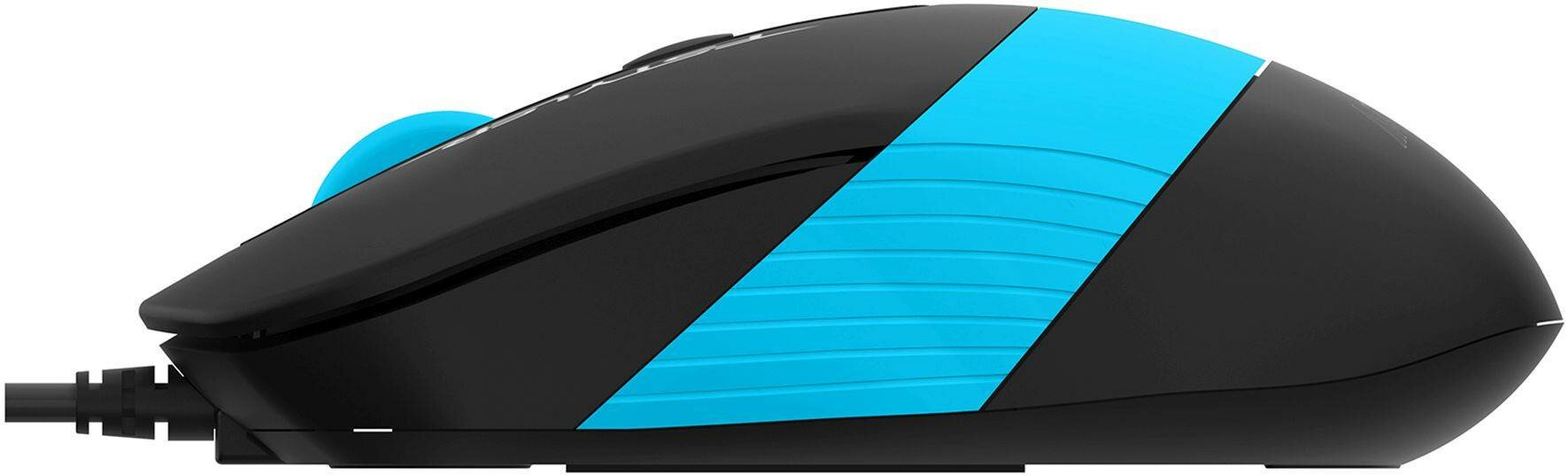 Мышь A4Tech Fstyler FM10S, черный/голубой (fm10s usb blue) - фото №7