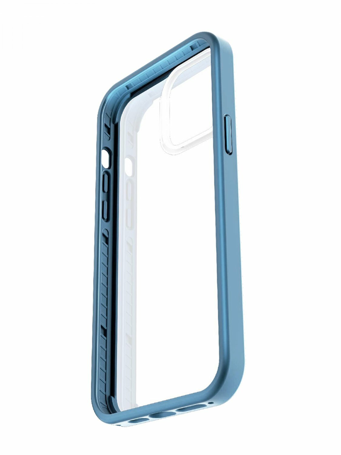 Чехол для Apple iPhone 13 Pro Max Amazingthing Blue, пластиковая противоударная накладка, защитный силиконовый бампер, кейс на Айфон с защитой камеры