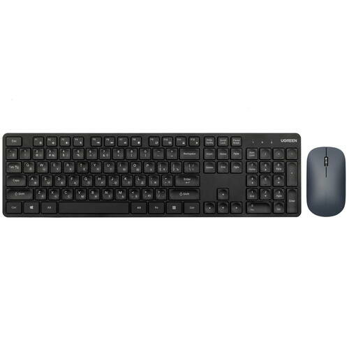 Беспроводной комплект UGREEN MK004 (15225) 2.4 GHz клавиатура 15219+ мышь 90372 Цвет: черный — фото 6
