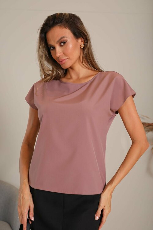 Блуза  A-A Awesome Apparel by Ksenia Avakyan, размер 42, розовый, коричневый