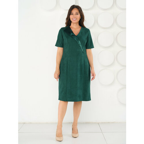 фото Платье maxroses, размер 58, зеленый