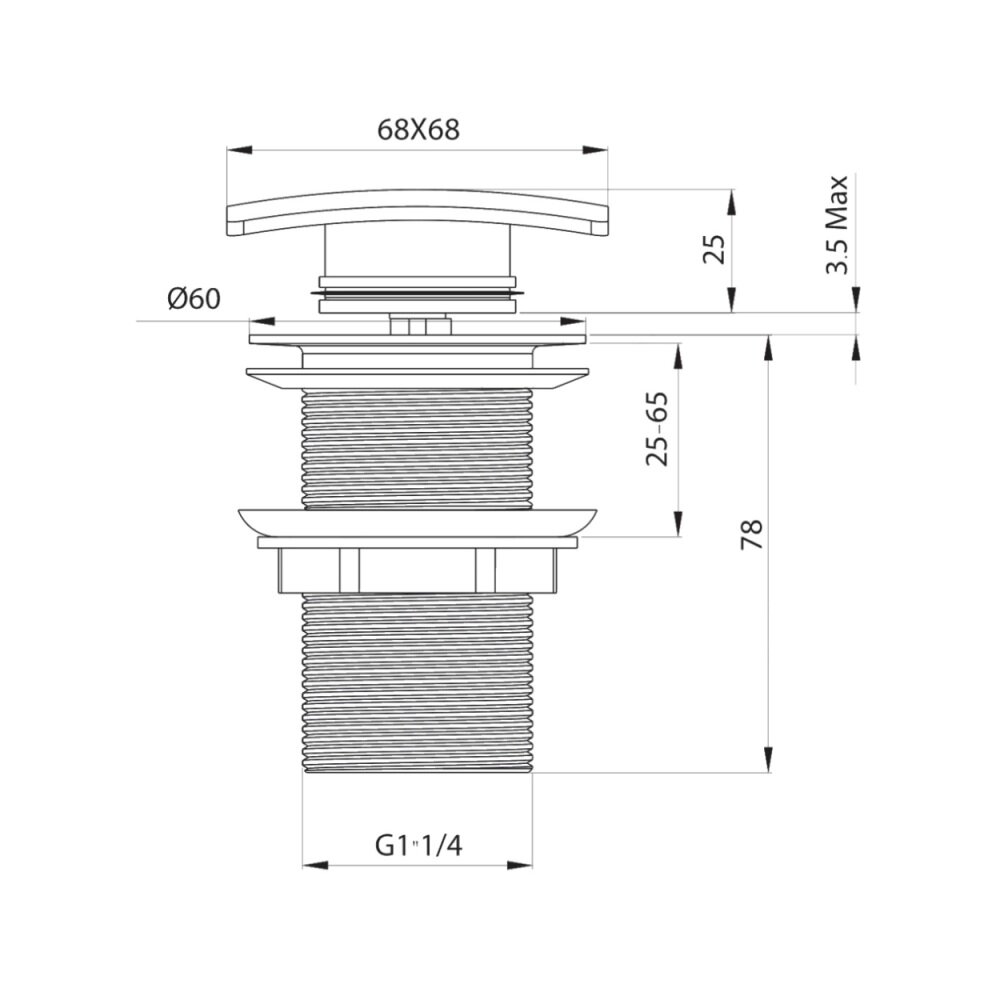 Донный клапан Elghansa Waste Systems WBT-115 - фотография № 2