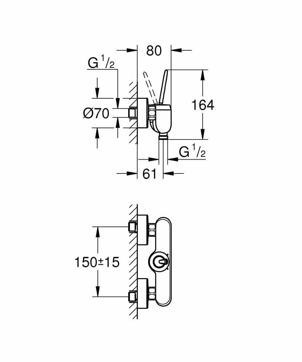 Смеситель для душа Grohe 32816000 - фото №4