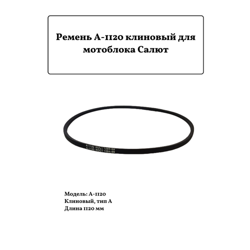 Ремень А-1120 клиновый для мотоблока Салют