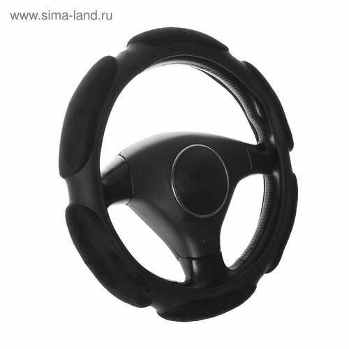 Оплетка руля SP-426L-B спонжевая размер L черная 1550₽