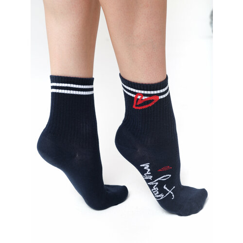 Женские носки Pier Lone средние, быстросохнущие, износостойкие, ослабленная резинка, размер 35-40, синий