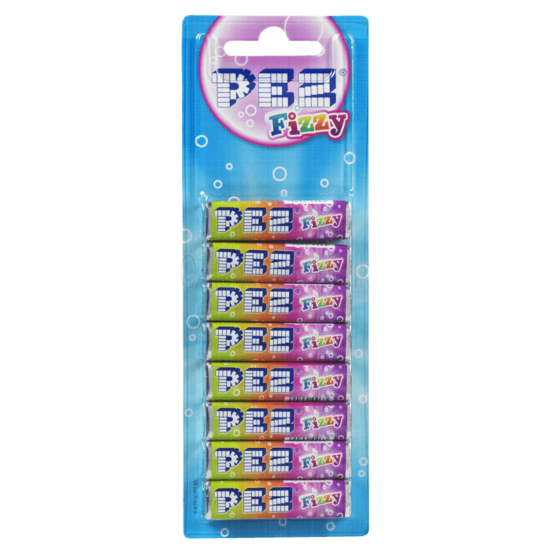PEZ FIZZY конфеты с фруктовым вкусом, набор 68г - фотография № 1