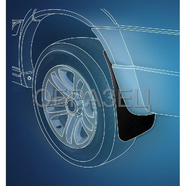 Брызговики передние VW Tiguan 2007-2017 (внедорожник) полиуретановые в пакете 2шт Frosch - фото №18