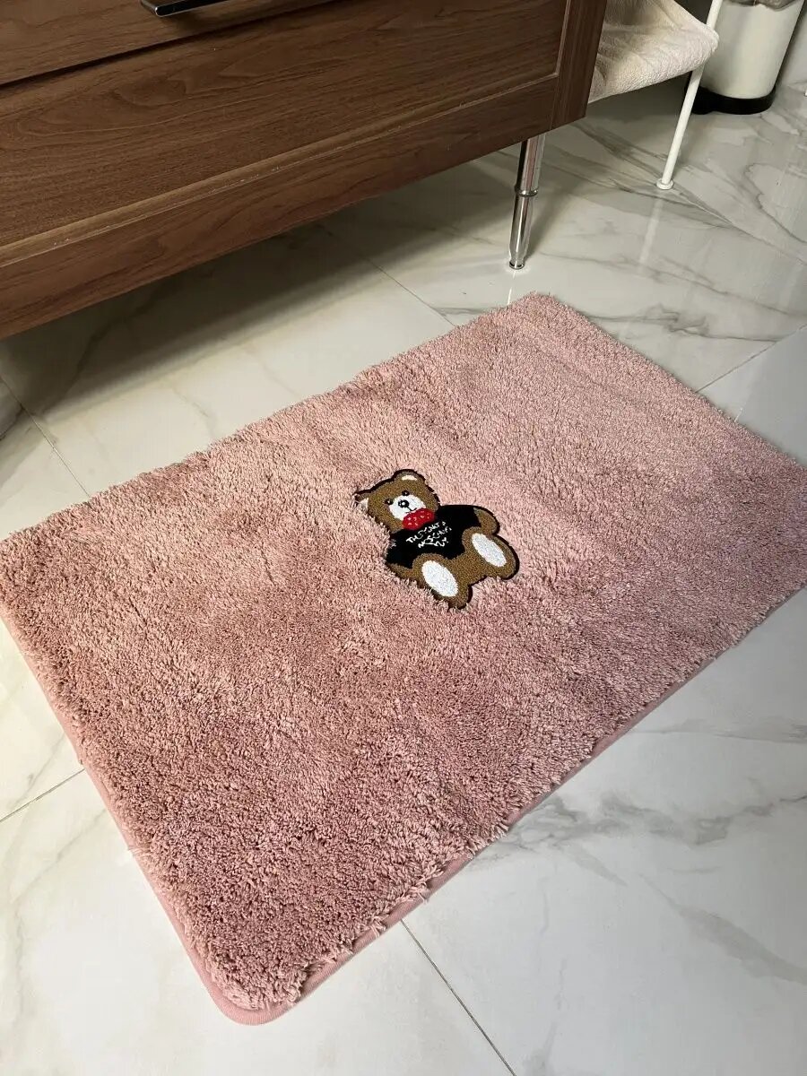 Коврик Natali's Carpets на пол для ванной и туалета 60х90 см