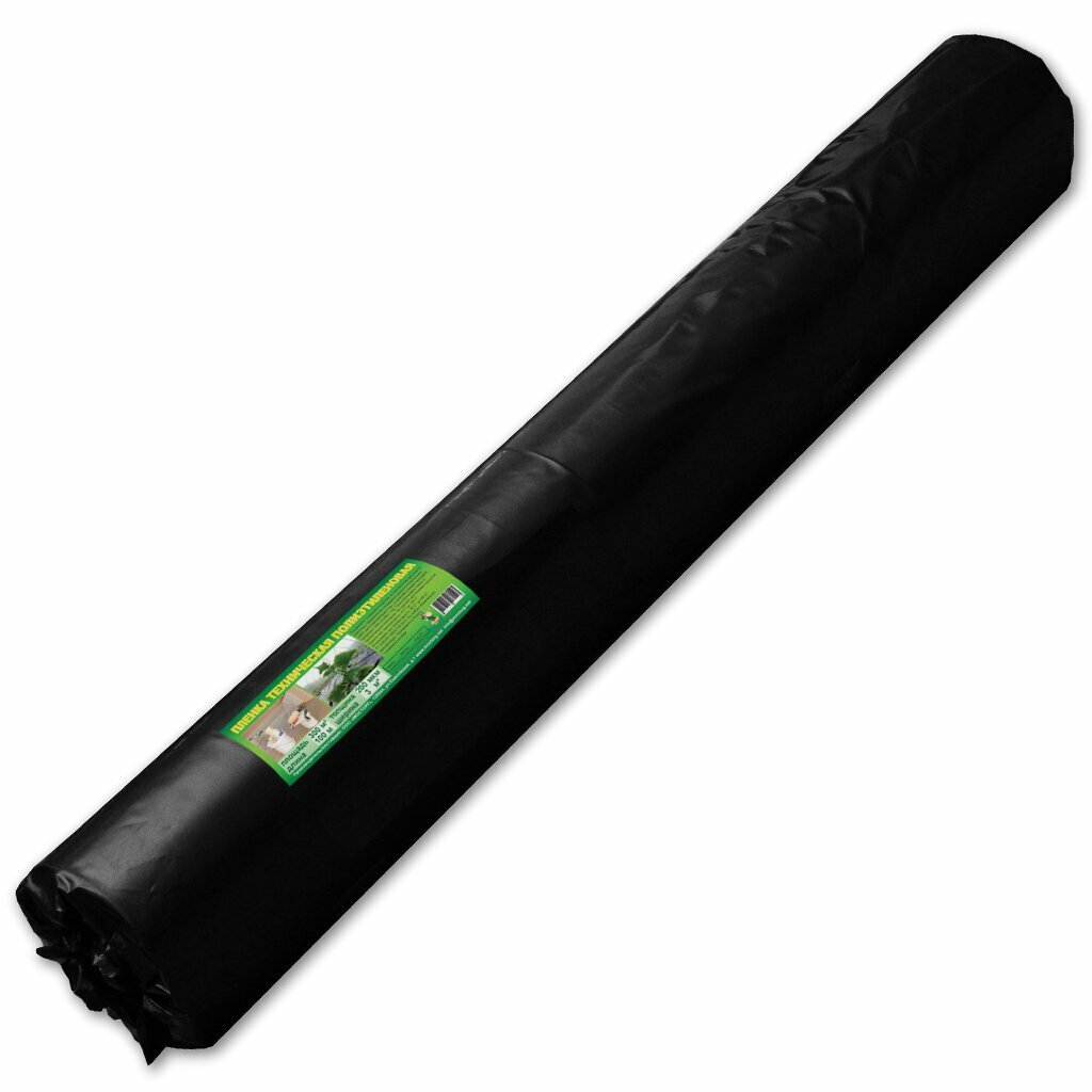Пленка укрывная 200 мкм  рукав  1 5х100 м  ТУ  Мосторг  38 39 кг  черная  000002293