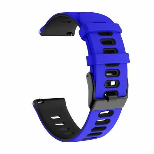 Ремешок силиконовый для смарт-часов 20мм Huawei Watch GT2E Samsung Galaxy Watch Active 2 синий 799₽