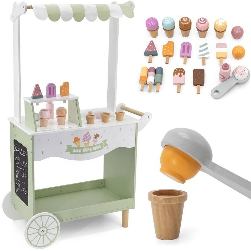 Игровой набор Viga Toys Магазин мороженого с аксессуарами, 44100
