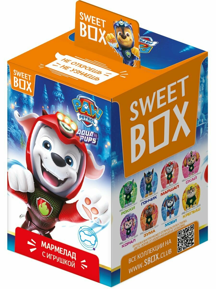 Sweet Box Конфитрейд Щенячий Патруль 4 Свитбокс с подарком/микс, 10 шт — фото 1