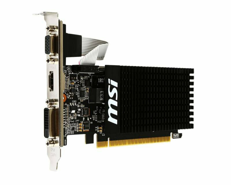Видеокарта MSI GeForce GT 710 2ГБ, RET (gt 710 2gd3h lp)