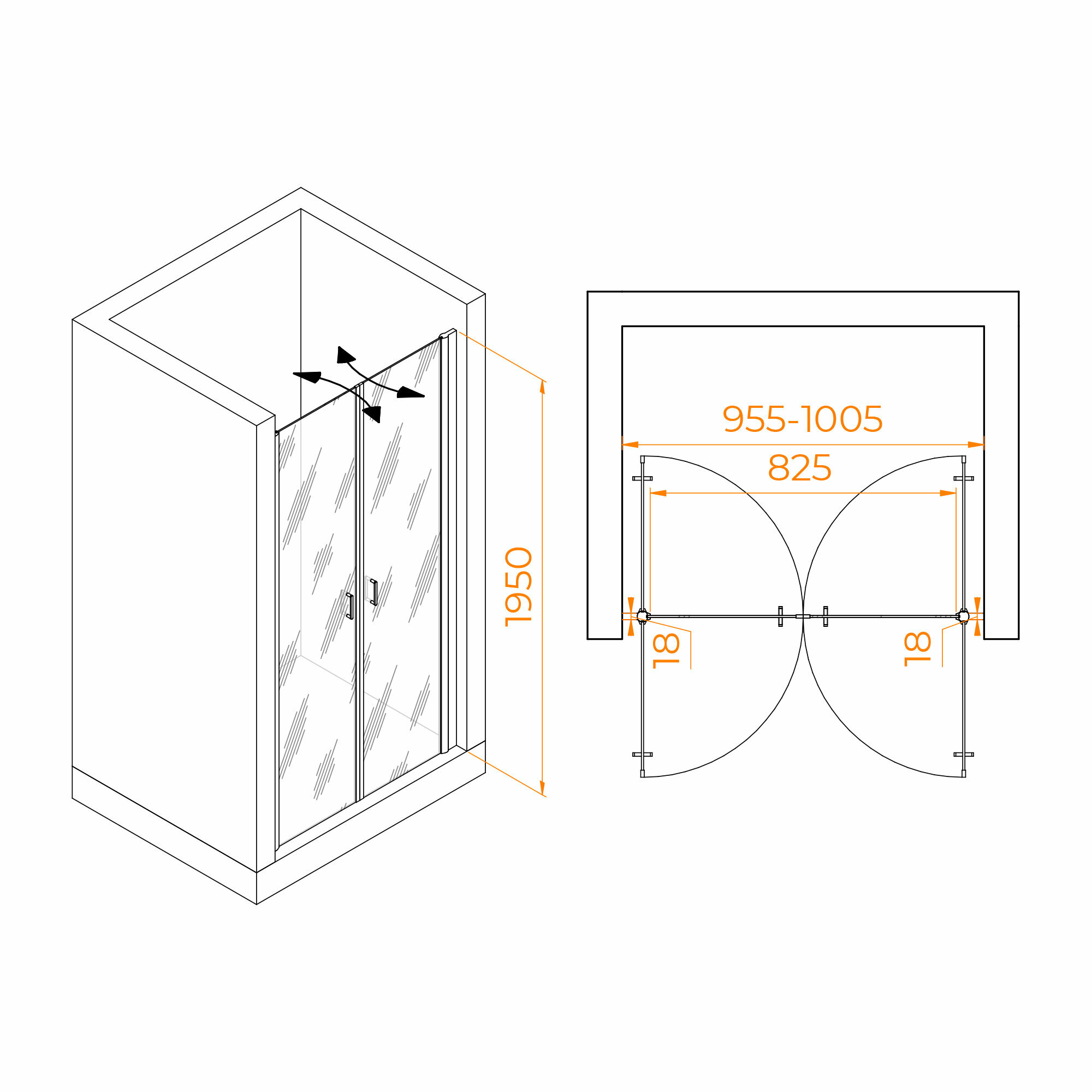 Душевая дверь RGW - фото №2