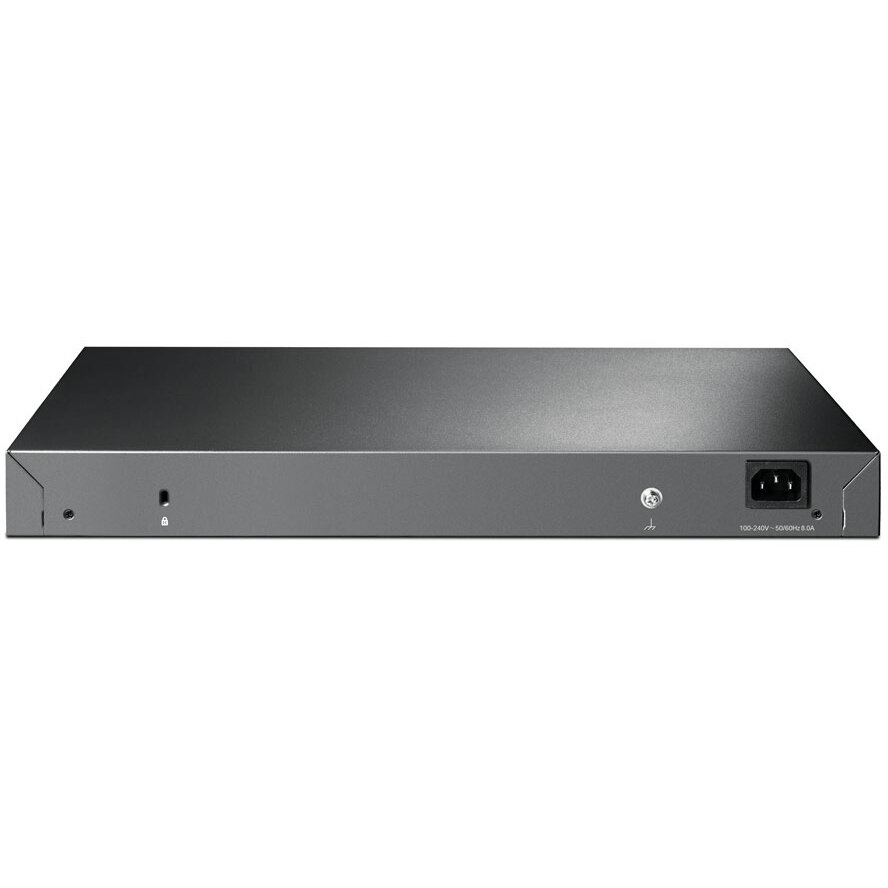 Коммутатор управляемый TP-LINK 48 портов RJ45 10/100/1000 Мбит/с, 4 слота SFP+ 10 Гбит/с, консольный порт RJ45, консольный порт Micro-USB, - фото №2