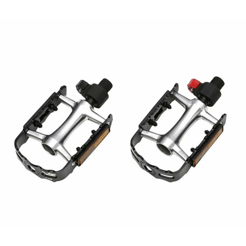 Быстросъемные педали для велосипеда Wellgo QRD C-128. Ось Cr-Mo. Вес: 332 гр