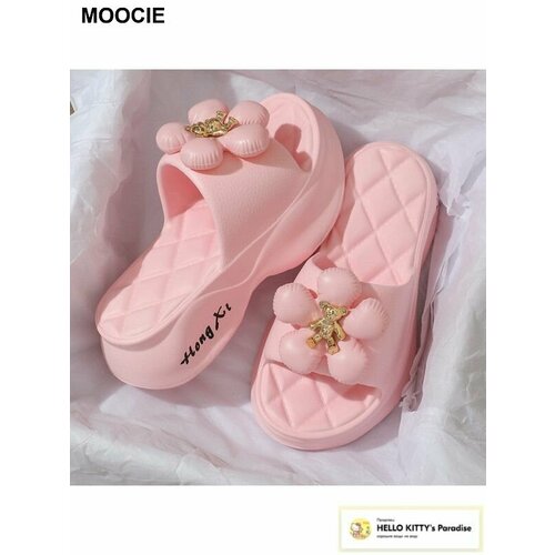 фото Шлёпанцы moocie, размер 36;37, розовый