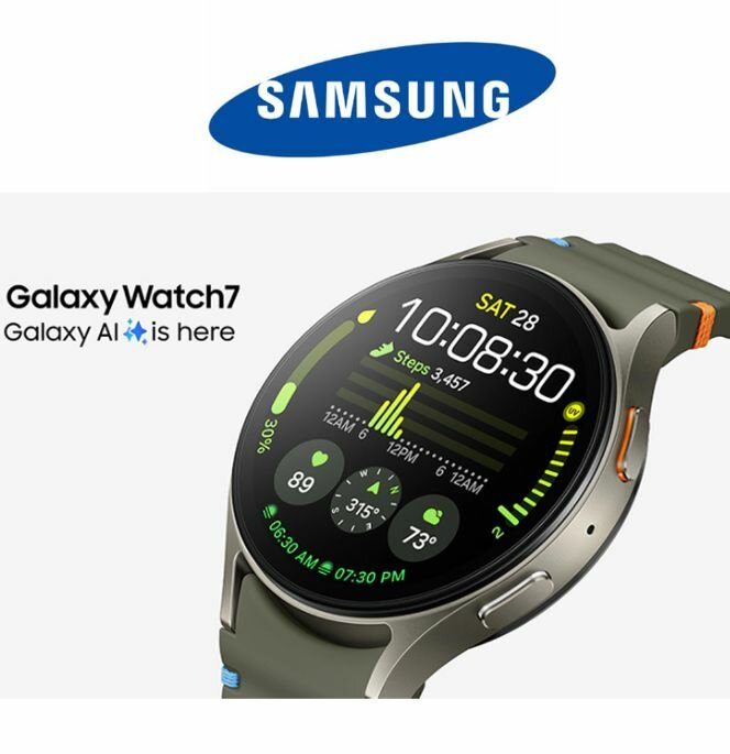 Смарт-часы Samsung Galaxy Watch7 44mm LTE зеленые