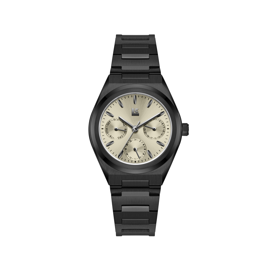 Наручные часы LINCOR, черный/бежевый