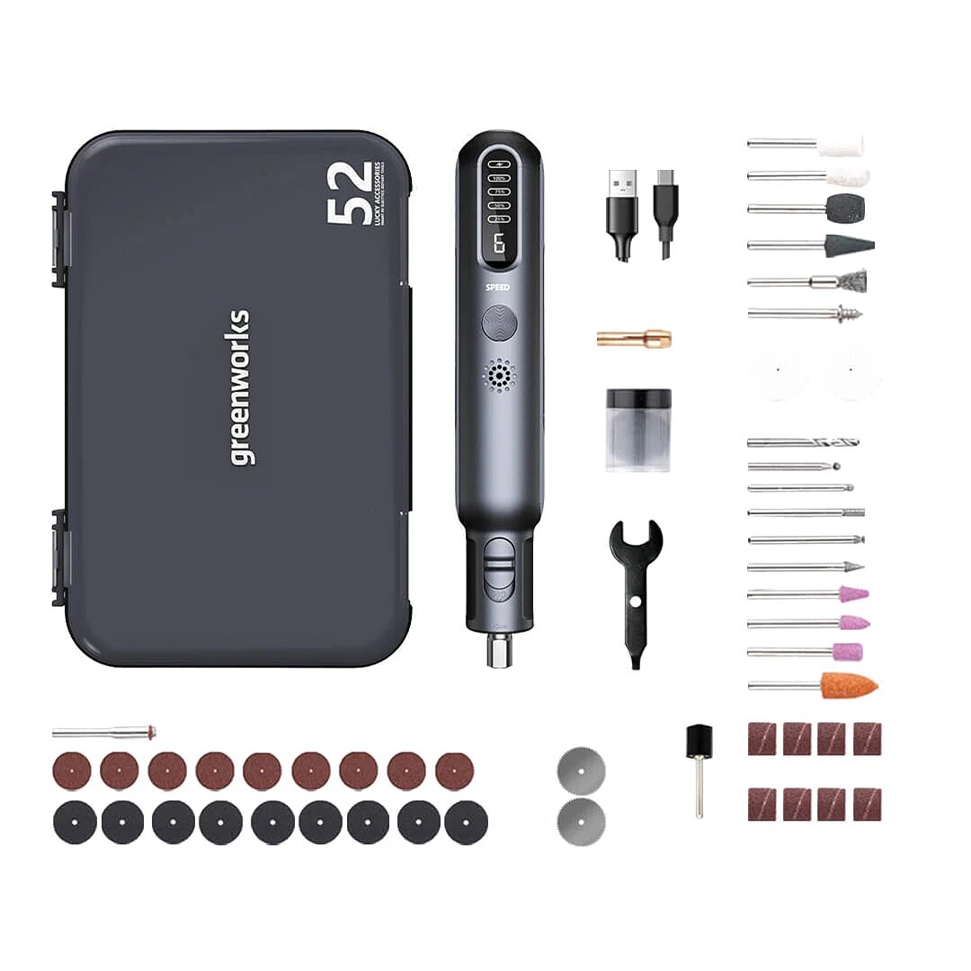 Greenworks литиевая электрическая шлифовальная машина 80 Вт