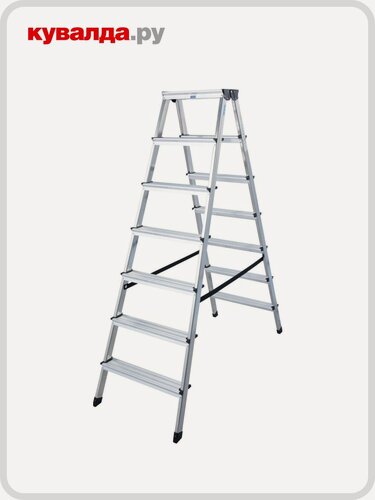 Изображение товара Стремянка алюминиевая KRAUSE MONTO DOPPLO 7 ступеней двухсторонняя
