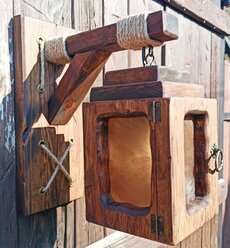 Светильник настенный, Бра, Рустик, Лофт