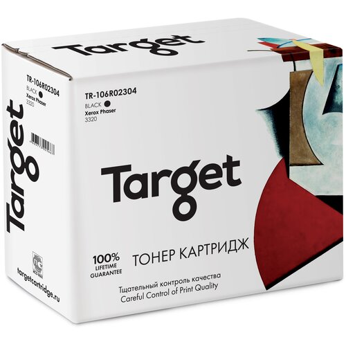 Тонер-картридж Target 106R02304, черный, для лазерного принтера, совместимый картридж 106r02304 для принтера ксерокс xerox phaser 3320 3320 dni