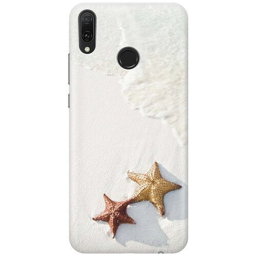 фото Cиликоновый чехол на huawei y9 (2019) / хуавей у9 2019 с принтом "две морские звезды" gosso