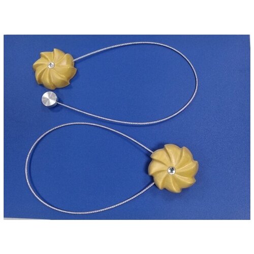 Подхват для штор магнитный деревянный, 2 шт.