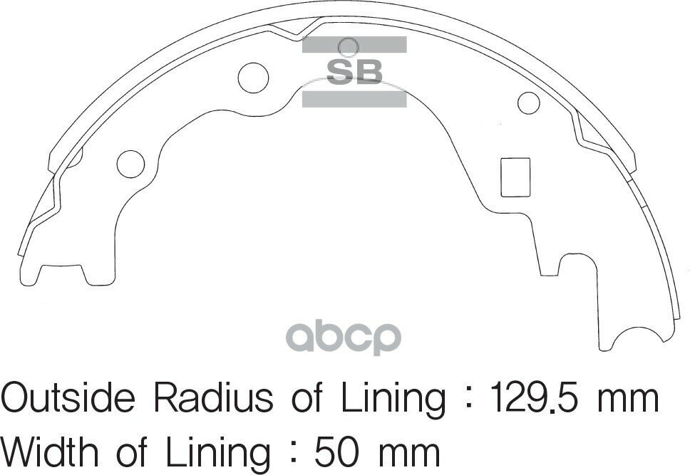 Тормозные Колодки Барабанные Sa044 Sangsin brake арт. SA044