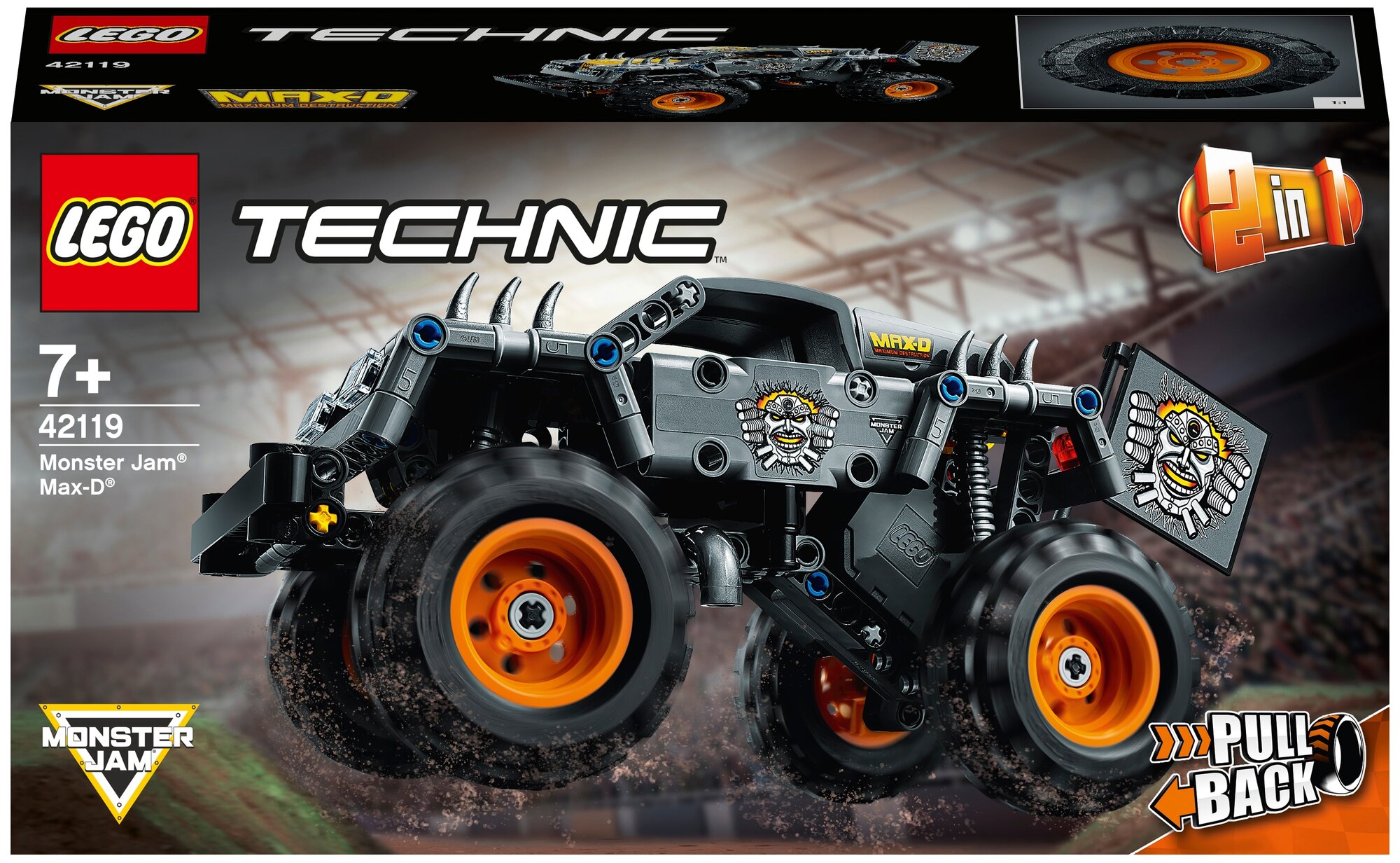 Конструктор LEGO Technic 42119 Monster Jam Max-D, 230 дет.