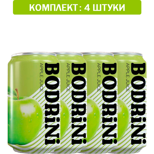 Напиток BODRINI Яблоко 4шт по 310 мл