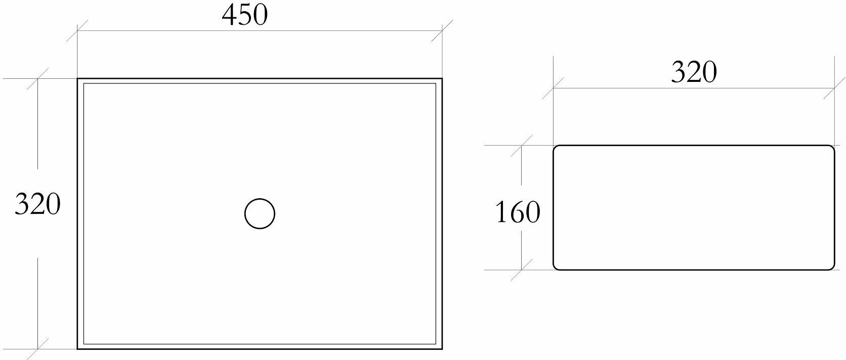 Накладная/встраиваемая сверху раковина Helmken 37845000, ширина умывальника 45 см, белый цвет - фотография № 14