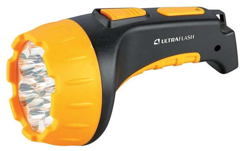 Ручной фонарь Ultraflash LED3815 черный/желтый